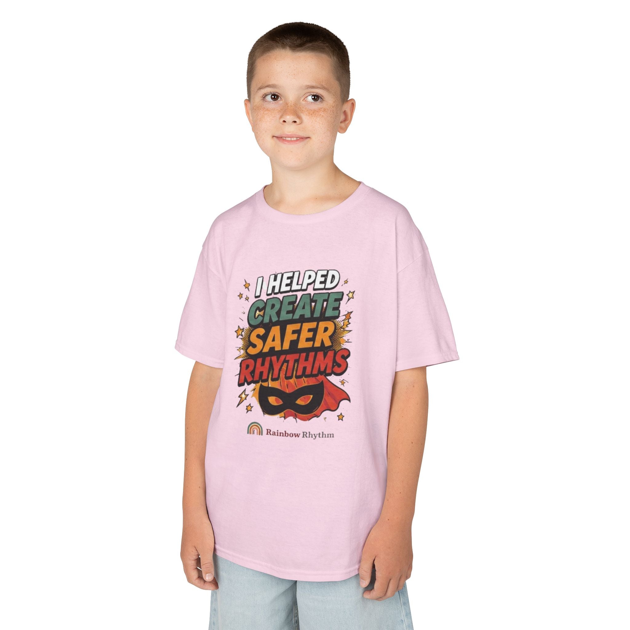 Kids Autism Supporter Tee — "I Helped Create Safer Rhythms"