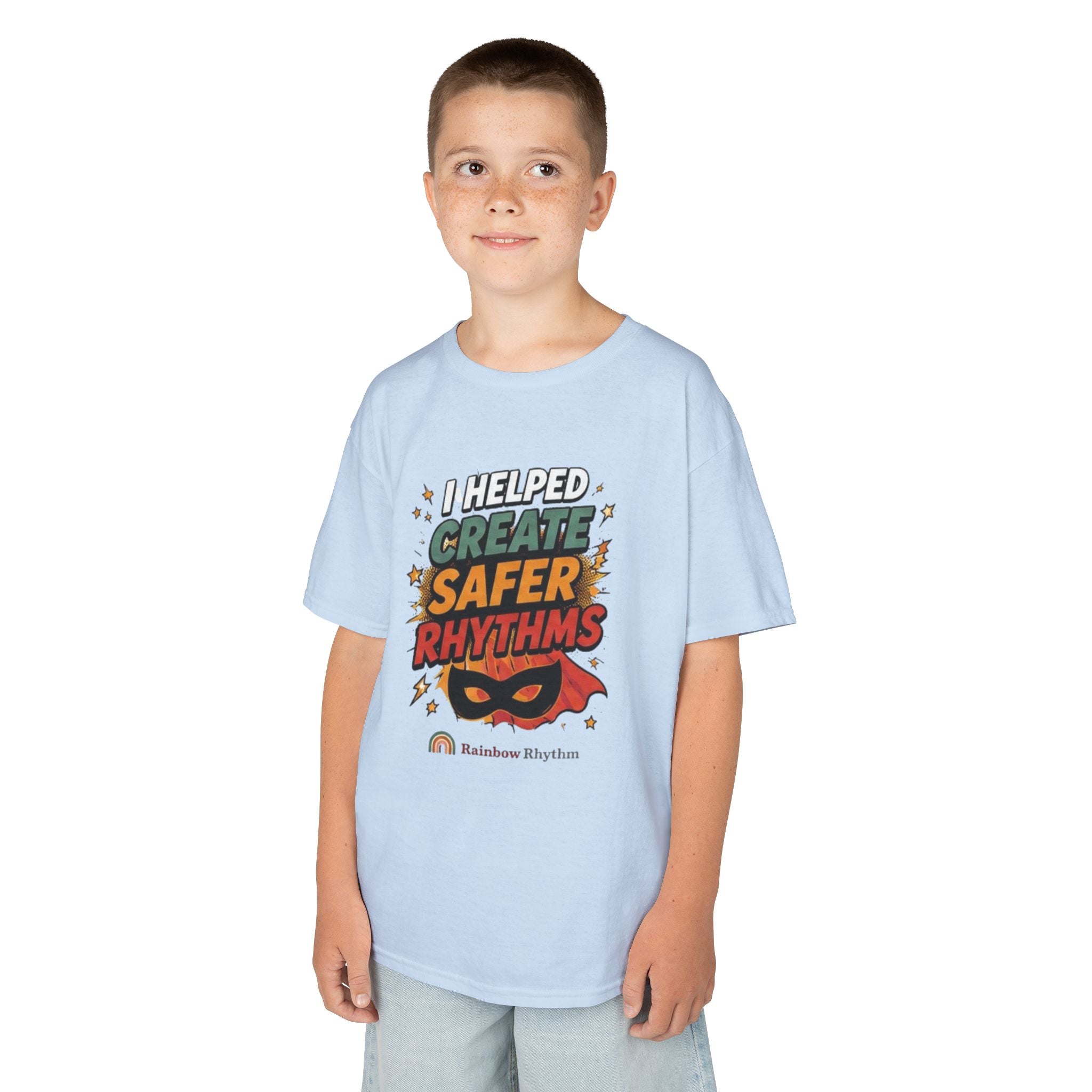 Kids Autism Supporter Tee — "I Helped Create Safer Rhythms"