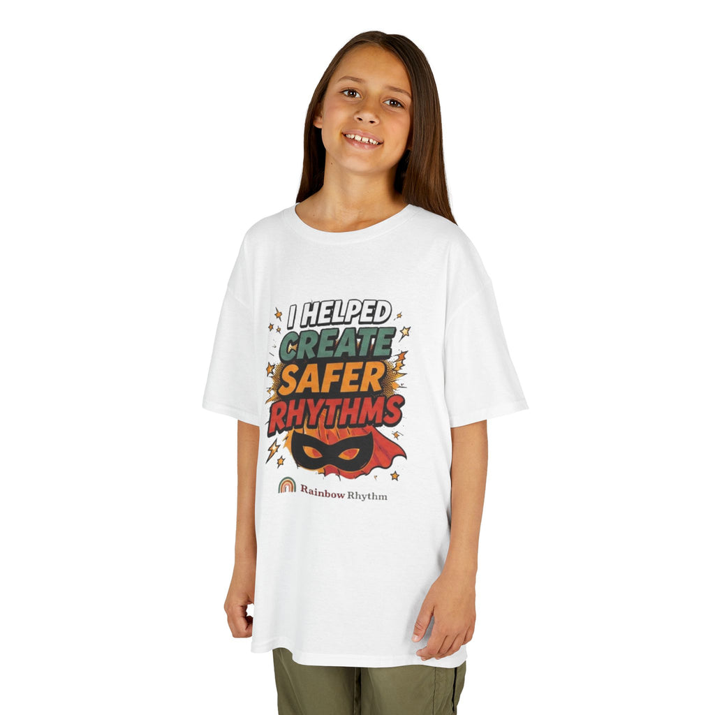 Kids Autism Supporter Tee — "I Helped Create Safer Rhythms"