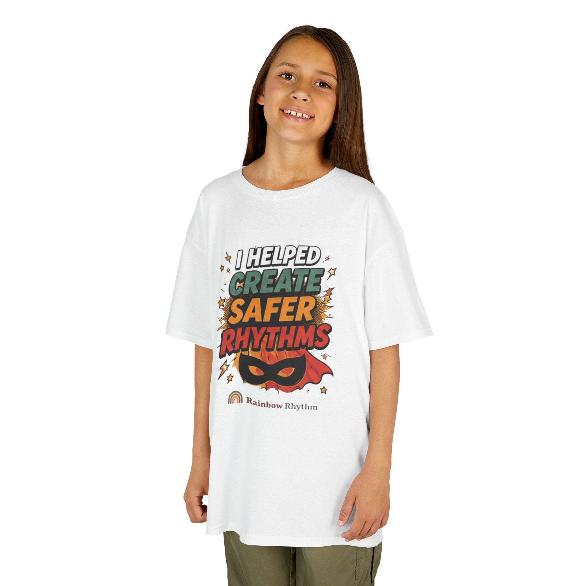 Kids Autism Supporter Tee — "I Helped Create Safer Rhythms"