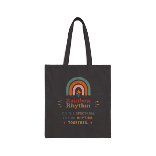 "In Our Rhythm Together" Cotton Canvas Tote Bag — Musical Unity Market Tote