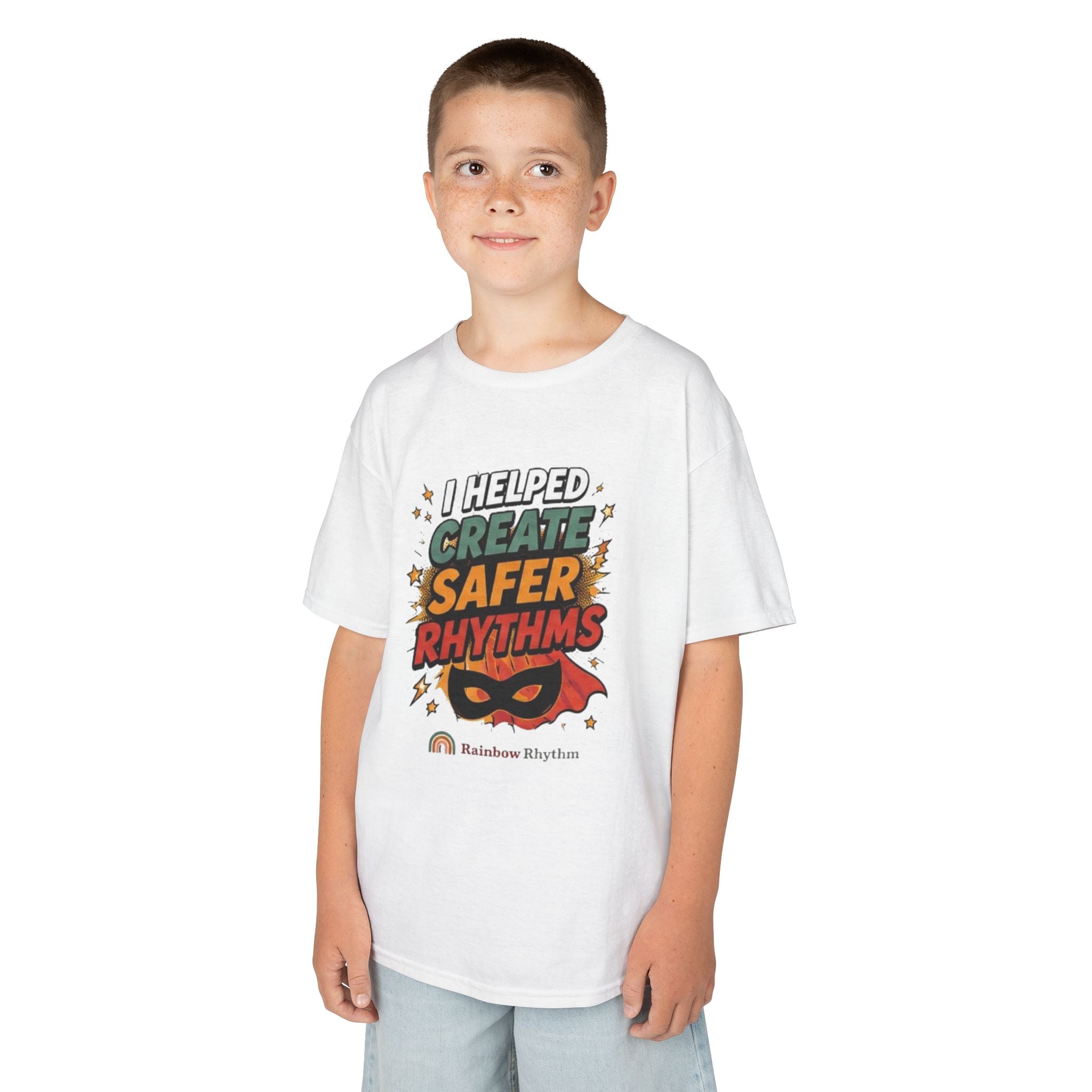 Kids Autism Supporter Tee — "I Helped Create Safer Rhythms"