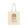 "In Our Rhythm Together" Cotton Canvas Tote Bag — Musical Unity Market Tote